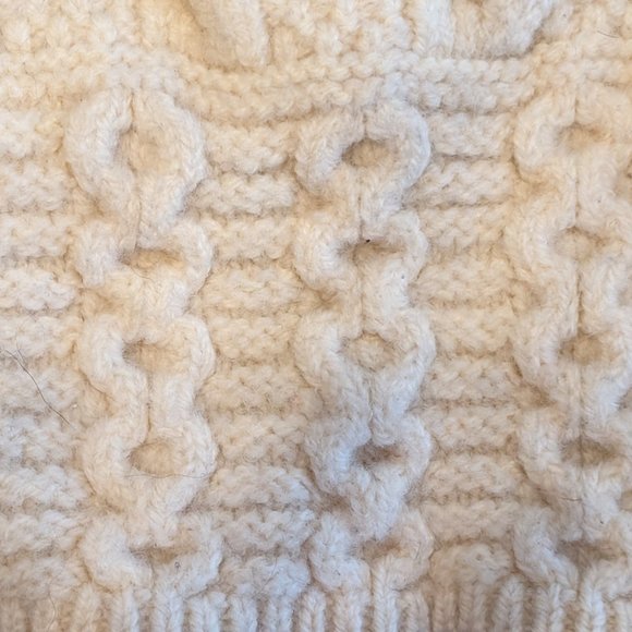 100% Merino Wool Inis Crafts Zip-Up Hoodie Cardigan - Made in Ireland - Size S - Picture 4 of 9